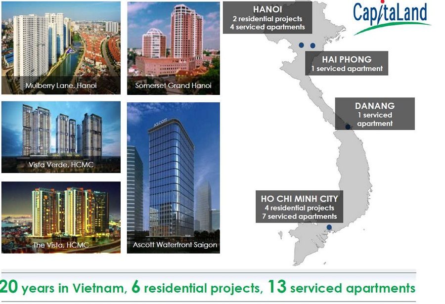 Capitaland đã có kinh nghiệm hoạt động hơn 20 năm tại thị trường Việt Nam