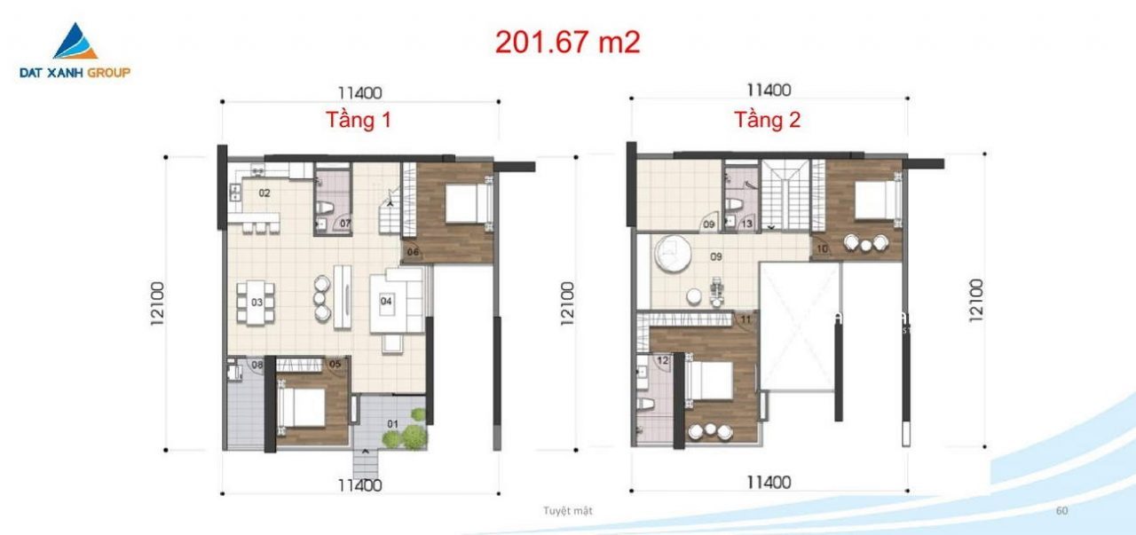 Mb căn hộ 201.67m2