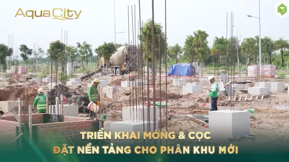 tiến độ dự án Aqua City