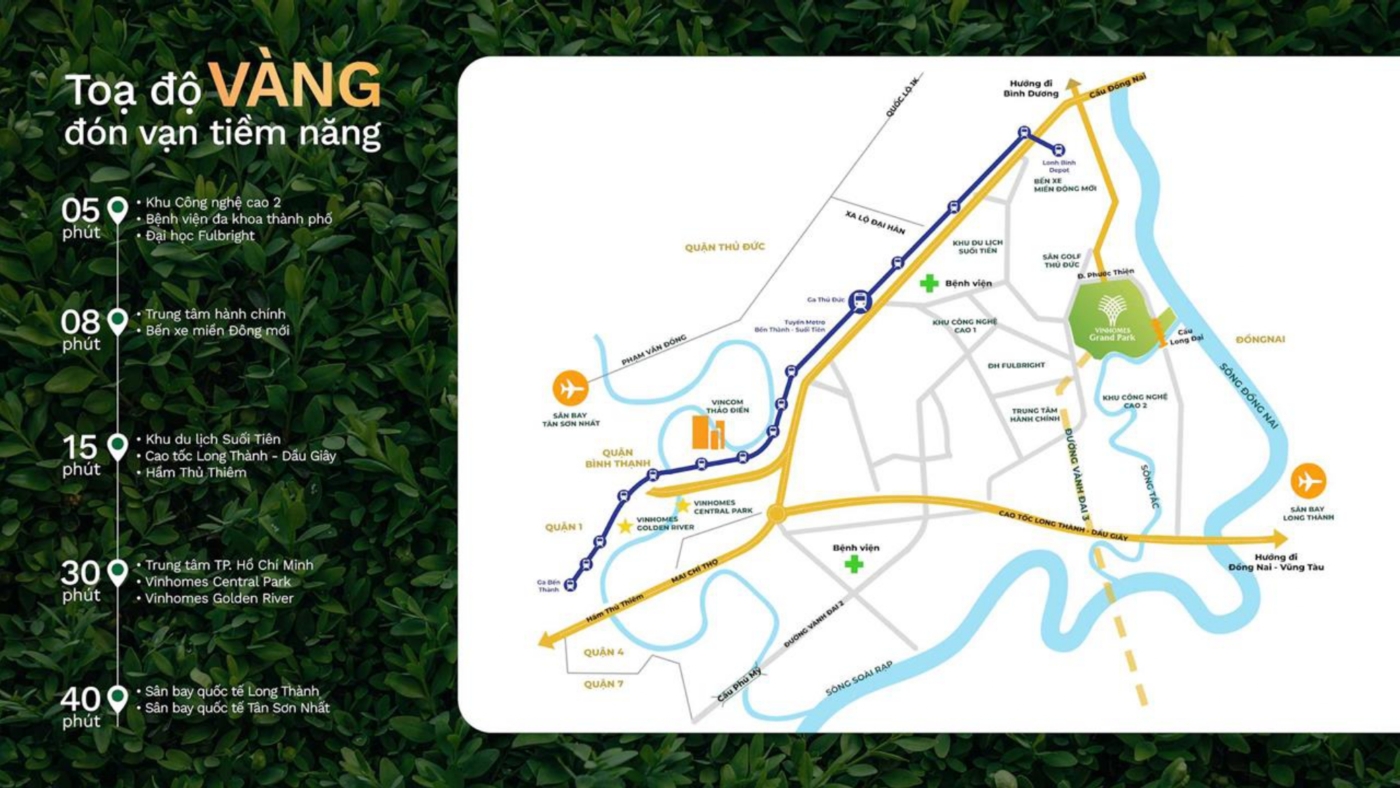 Vị trí VINHOMES GRAND PARK