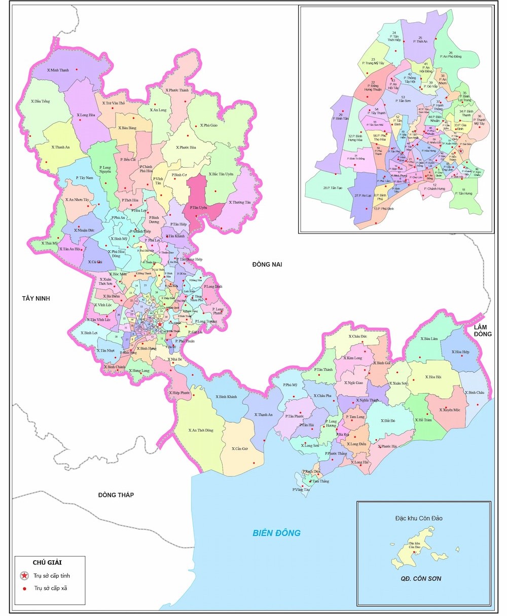 bản đồ thành phố hồ chí minh