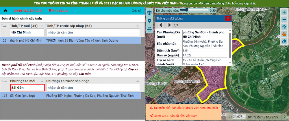 bản đồ thành phố hồ chí minh