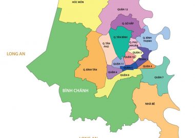 bản đồ hành chính thành phố Hồ Chí Minh