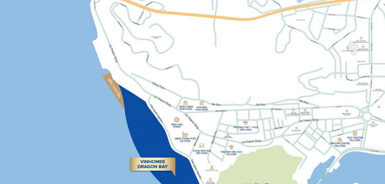 Bản đồ vị trí VINHOMES DRAGON BAY