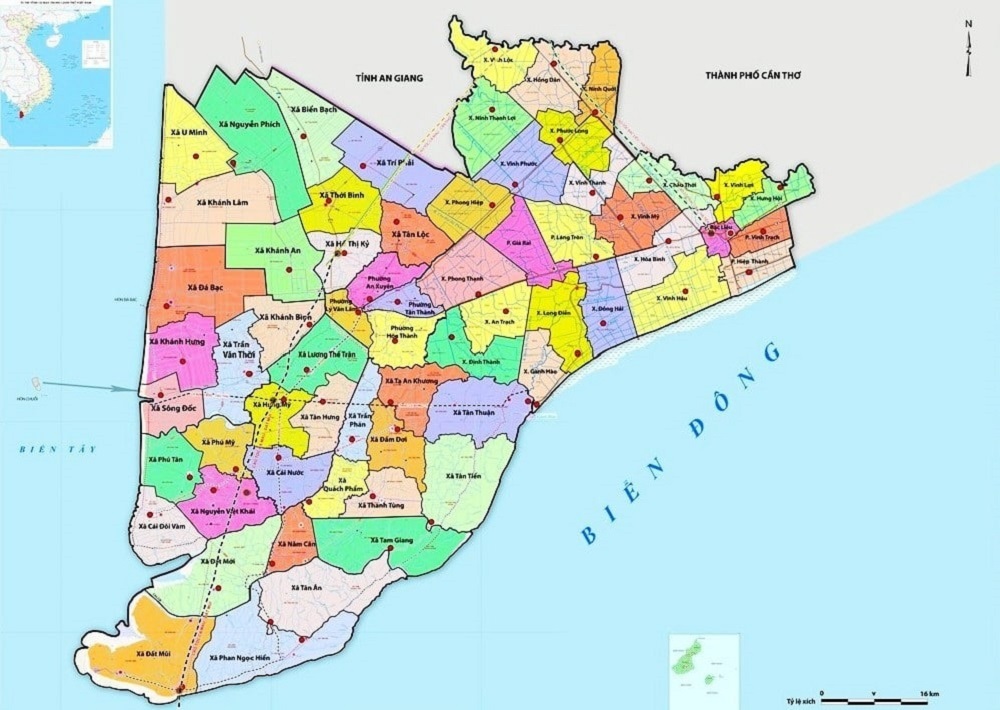 bản đồ miền nam