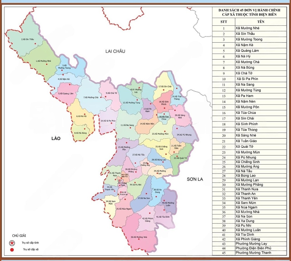 bản đồ tây bắc