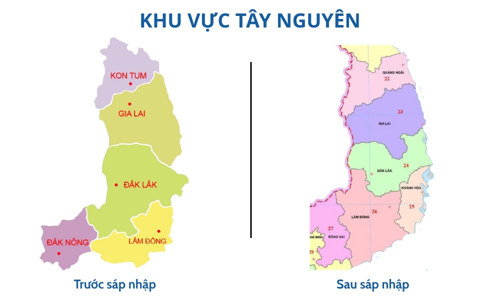 Bản đồ Tây Nguyên chi tiết mới nhất 07/2025 bản đồ tây nguyên vietnamland.vn bản đồ tây nguyên