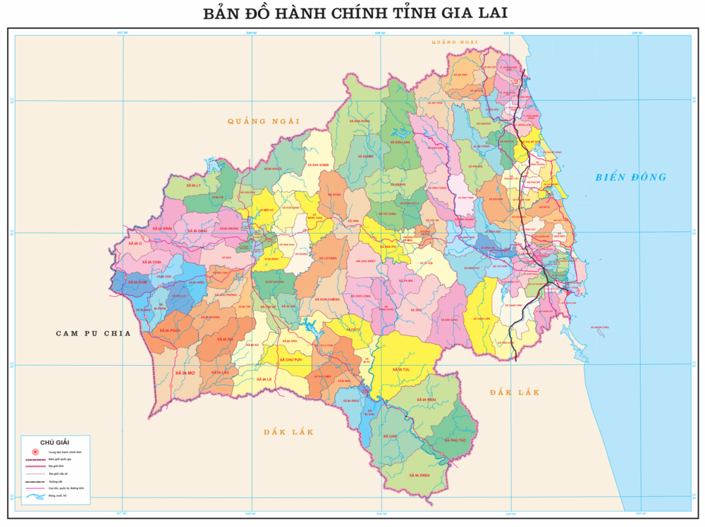 Bản đồ Tây Nguyên chi tiết mới nhất 07/2025 bản đồ tây nguyên vietnamland.vn bản đồ tây nguyên