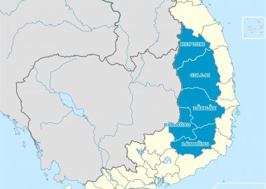 Bản đồ hành chính các tỉnh khu vực Tây Nguyên