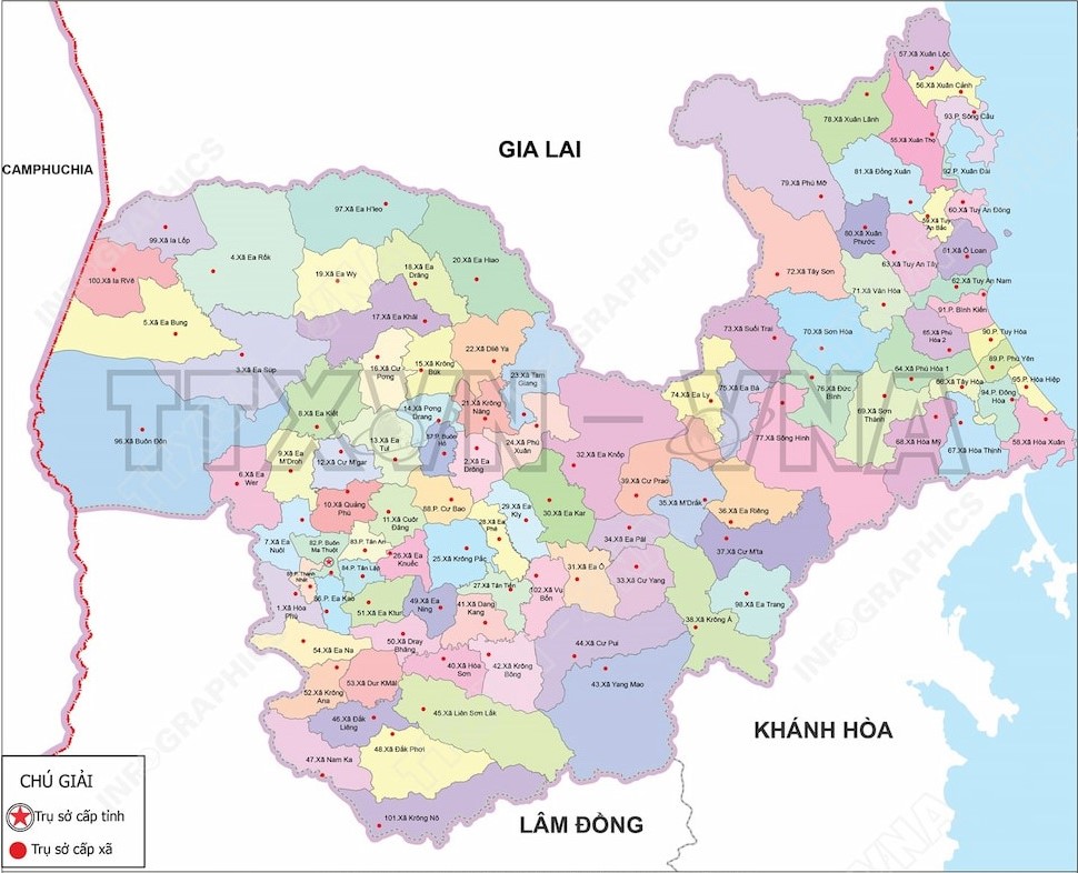 Bản đồ Tây Nguyên chi tiết mới nhất 07/2025 bản đồ tây nguyên vietnamland.vn bản đồ tây nguyên