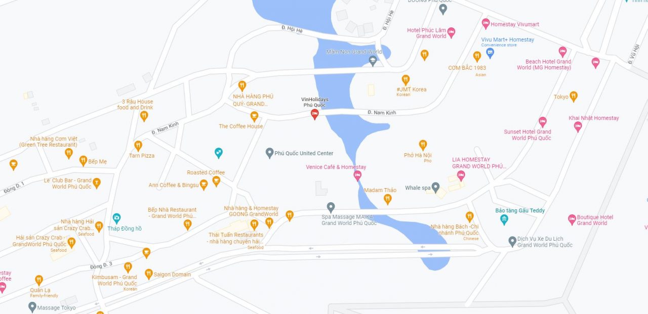 Bản đồ vị trí Vinholidays Phú Quốc Hotel