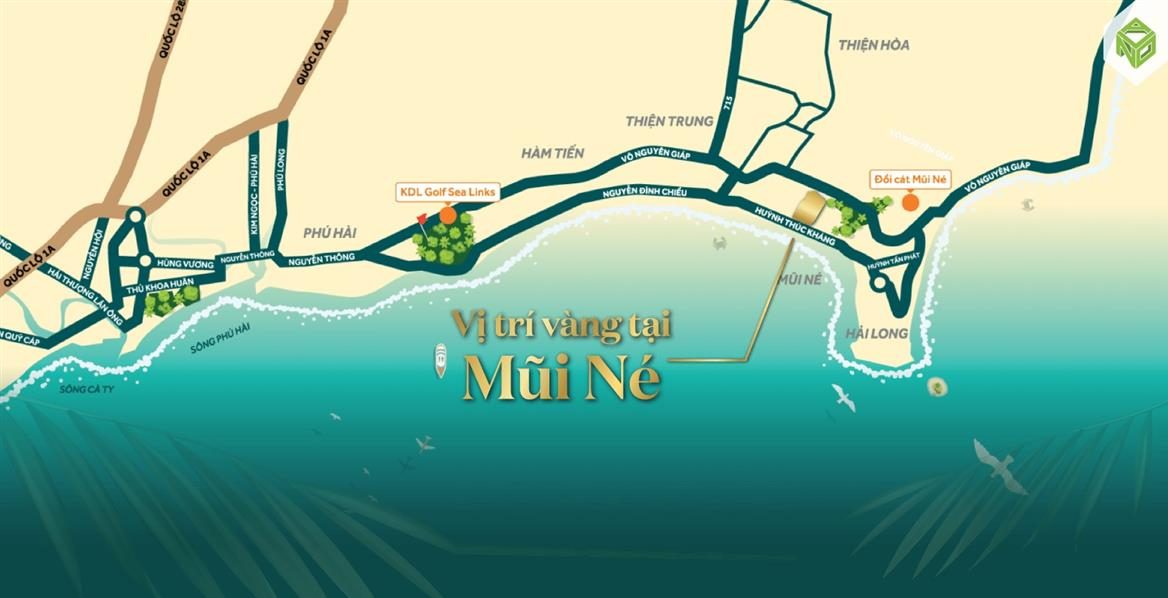 Bản đồ vị trí Centara Mirage Resort Mui Ne