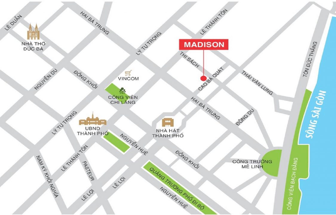 Bản đồ vị trí MADISON QUẬN 1