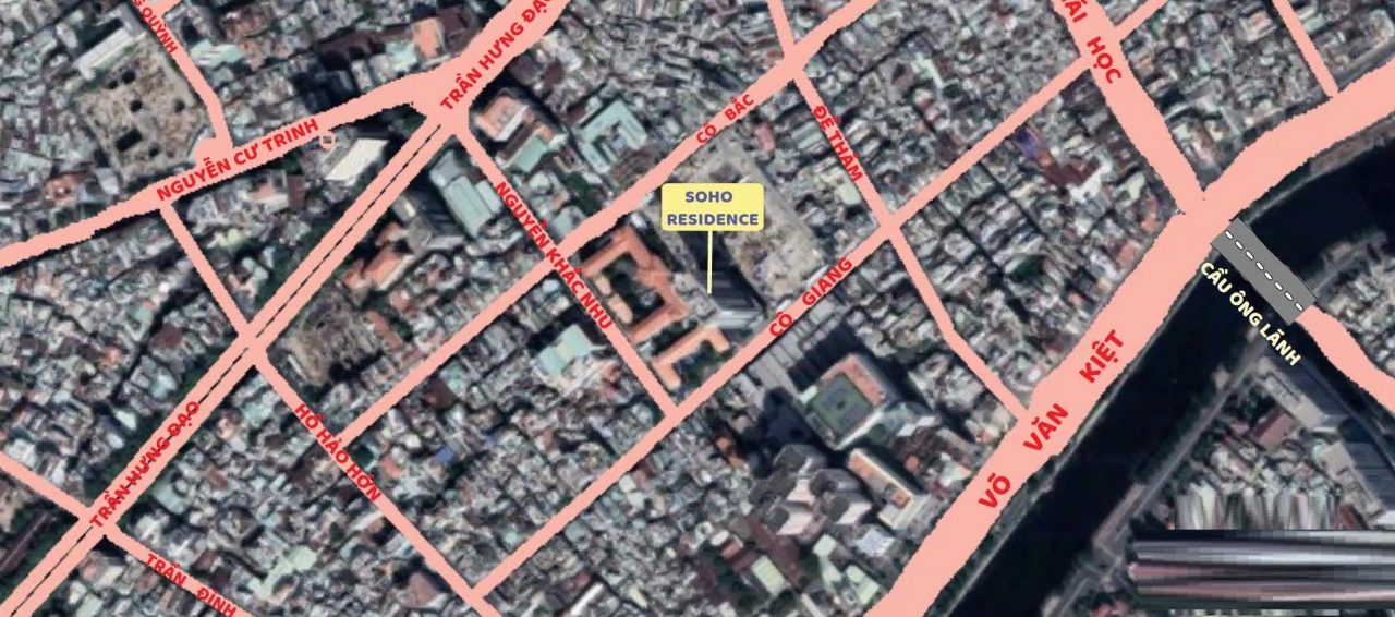 Bản đồ vị trí Soho Residence