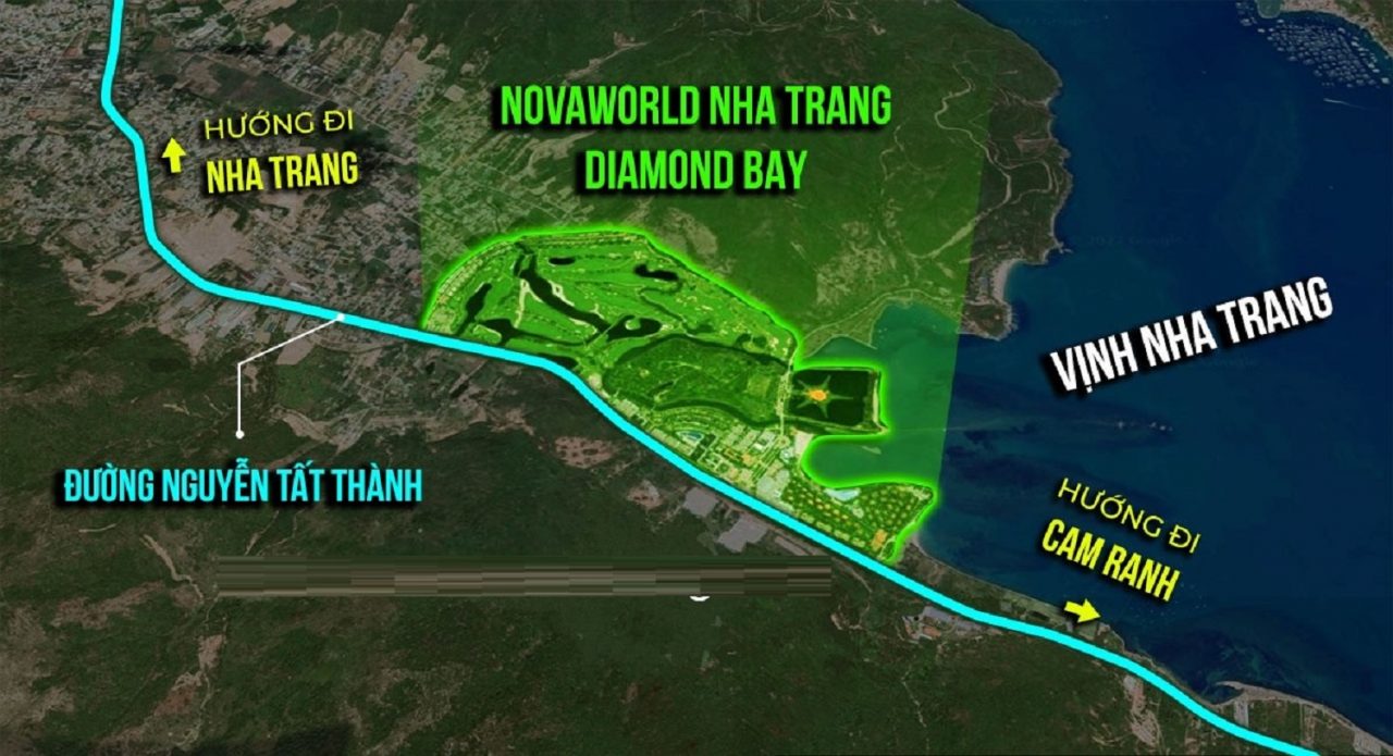 Bản đồ vị trí NOVAWORLD NHA TRANG DIAMOND BAY