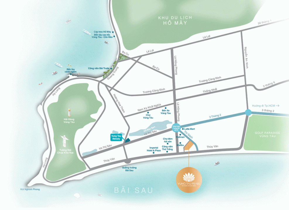 Bản đồ vị trí VUNG TAU PEARL