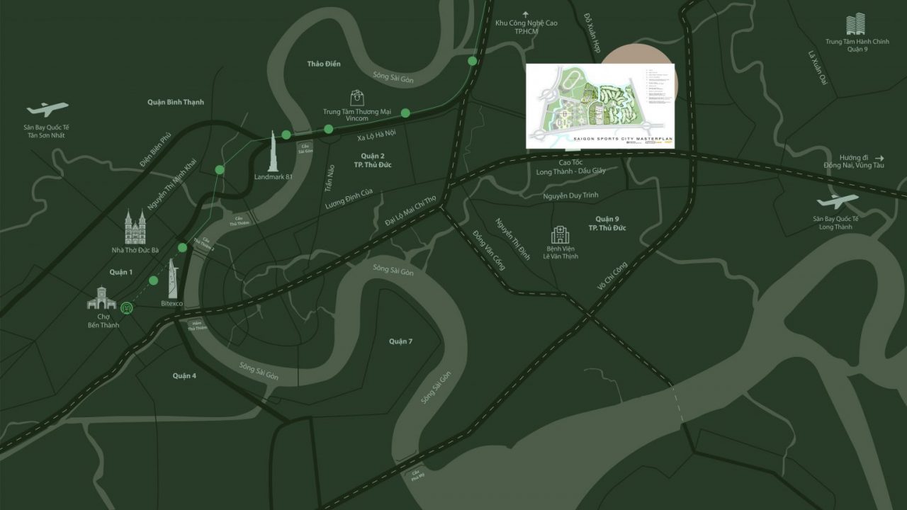 Bản đồ vị trí SAIGON SPORTS CITY