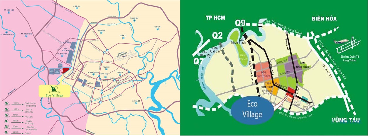 Bản đồ vị trí Eco Village