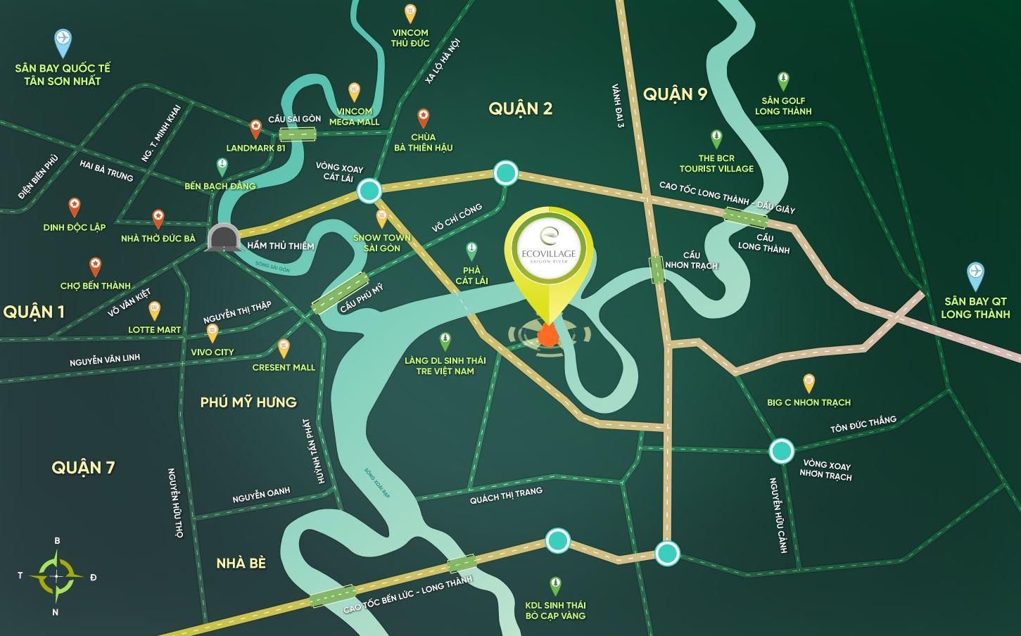 Bản đồ vị trí Eco Village Saigon River