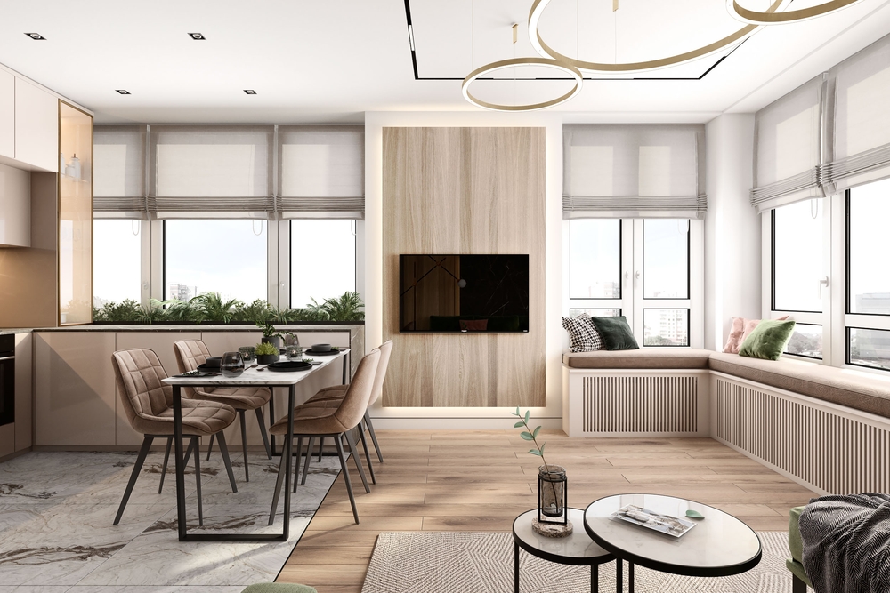 thiết kế căn hộ 1 phòng ngủ