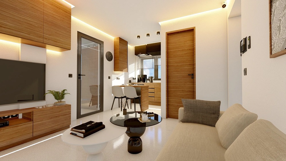 thiết kế căn hộ 1 phòng ngủ