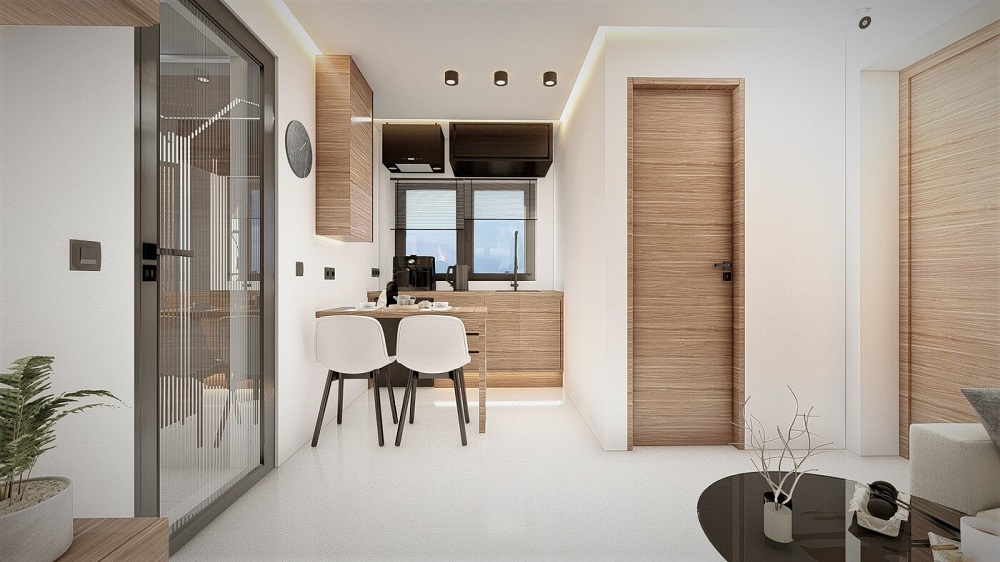 thiết kế căn hộ 1 phòng ngủ