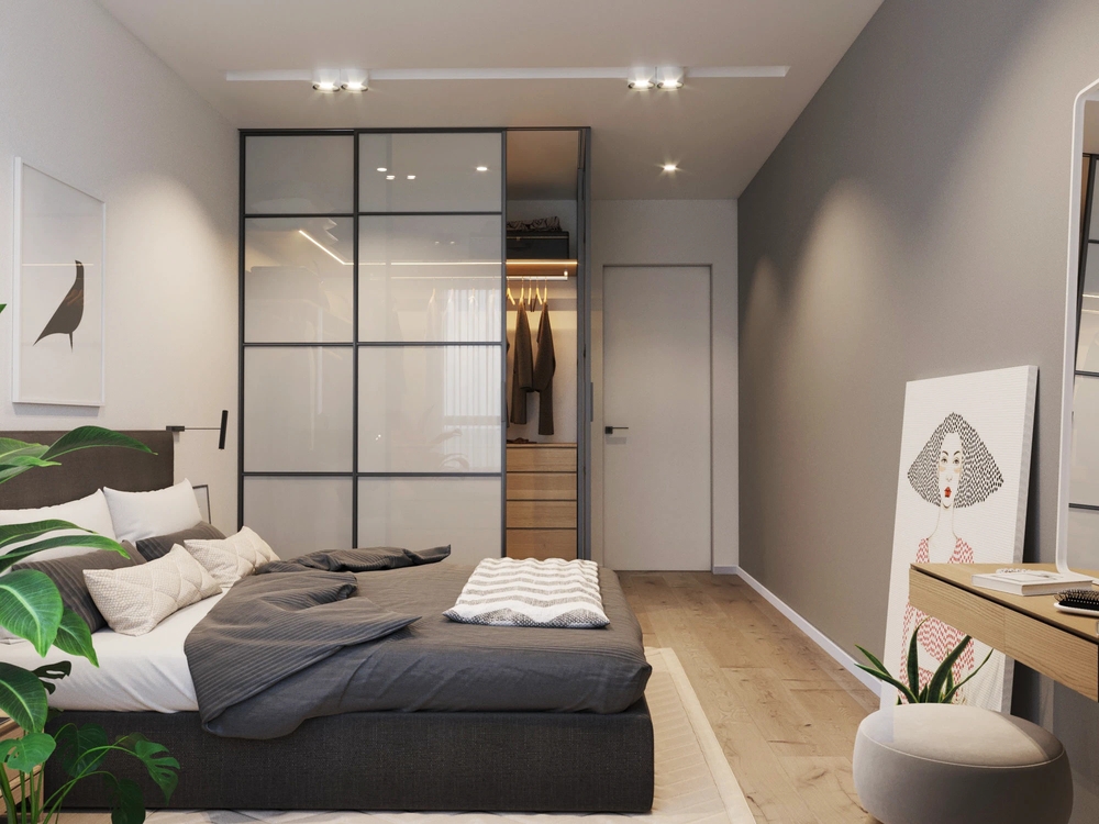 thiết kế căn hộ 1 phòng ngủ