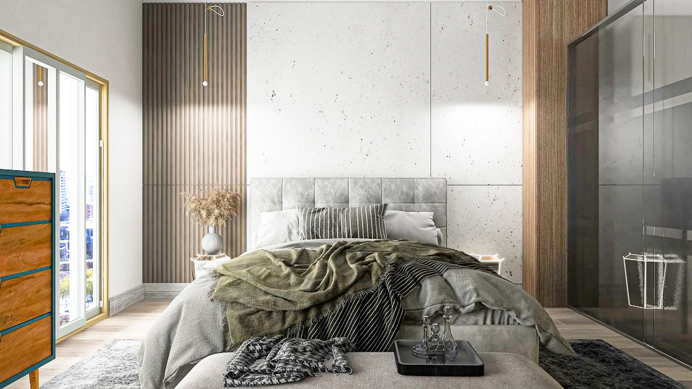 thiết kế căn hộ 1 phòng ngủ