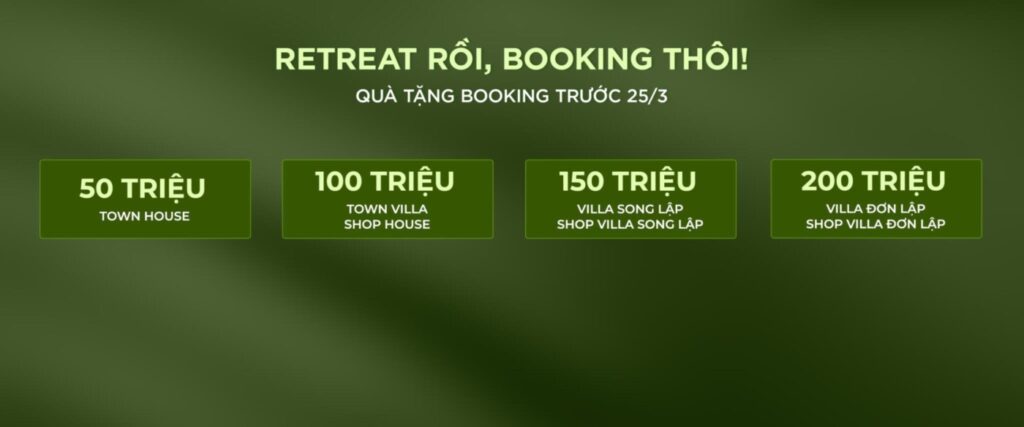 Chính sách booking dự án