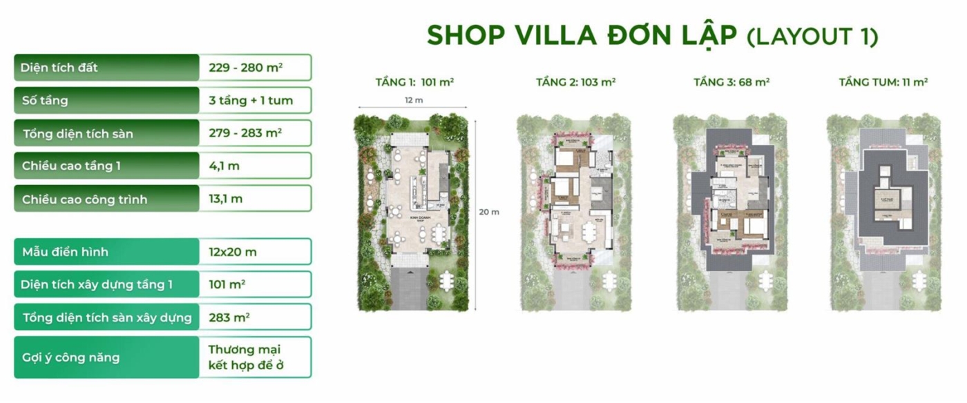 MB SHOP VILLA ĐƠN LẬP Eco Retreat Long An