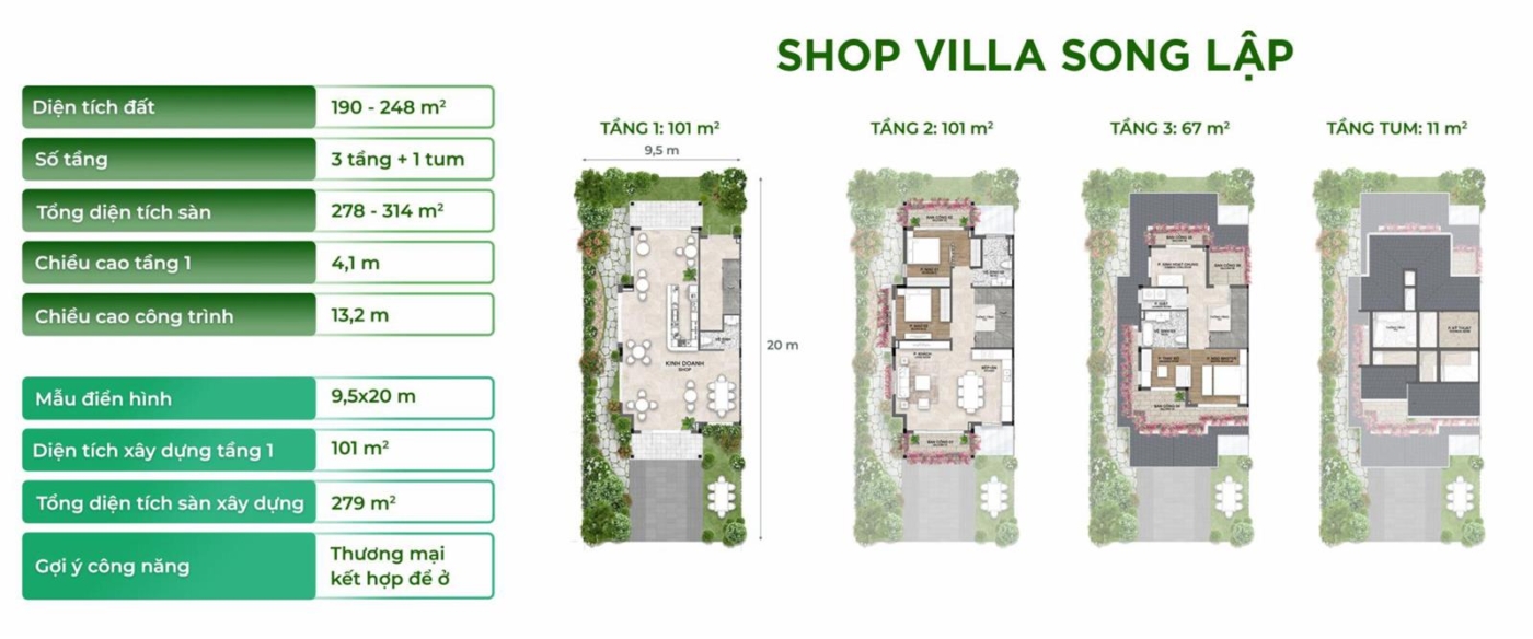 MB SHOP VILLA SONG LẬP Eco Retreat Long An
