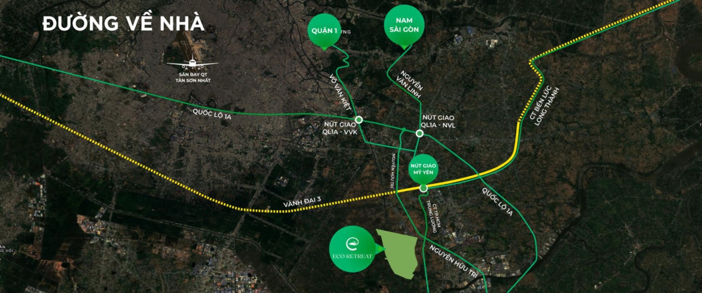 Liên kết vùng dự án Eco Retreat Long An