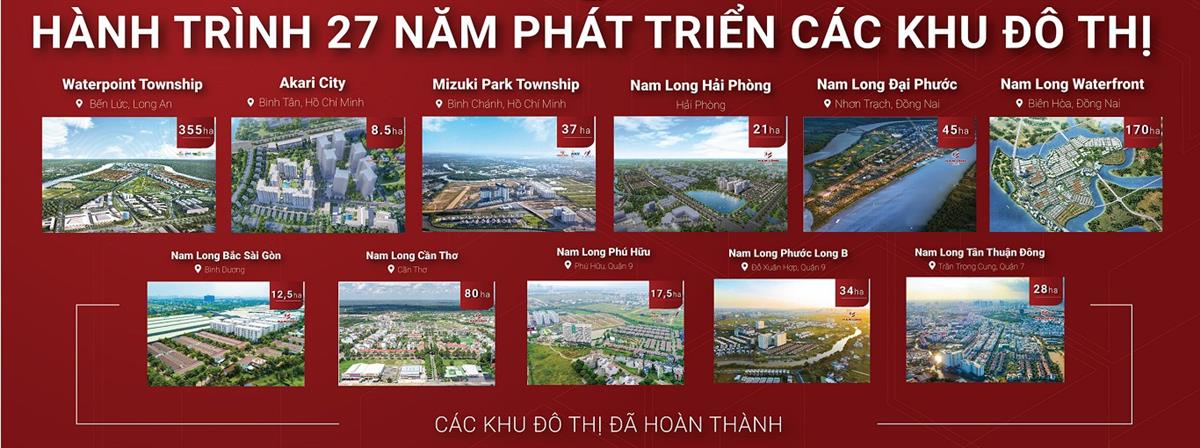 Lịch sử phát triển của CĐT Nam Long 