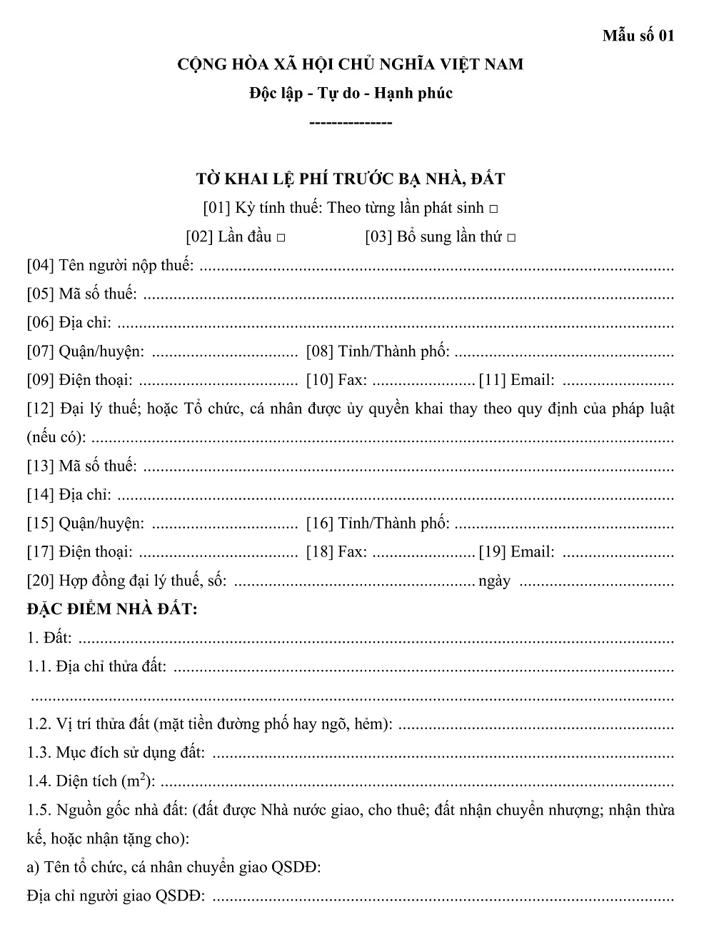 thuế mua bán chung cư