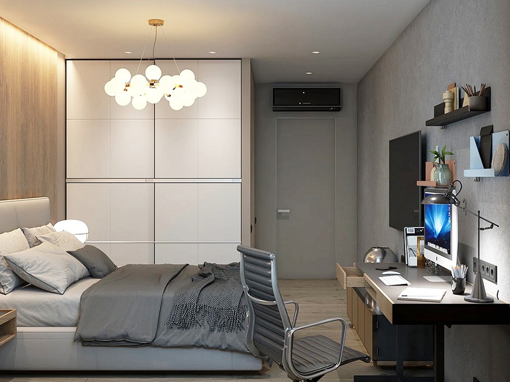 thiết kế căn hộ 1 phòng ngủ