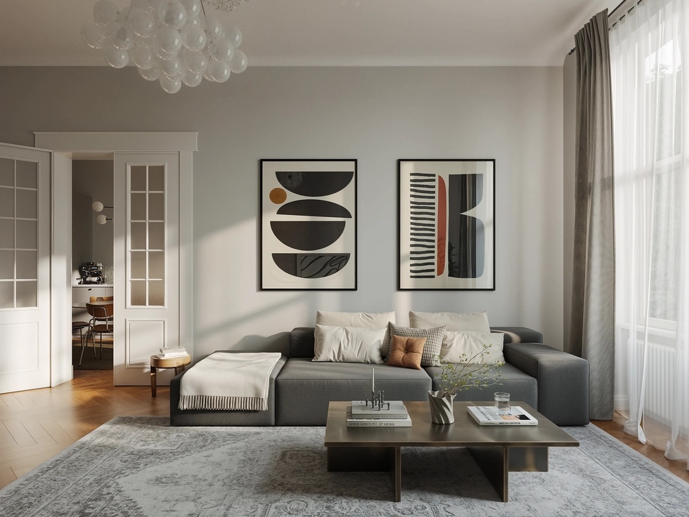 thiết kế căn hộ 1 phòng ngủ