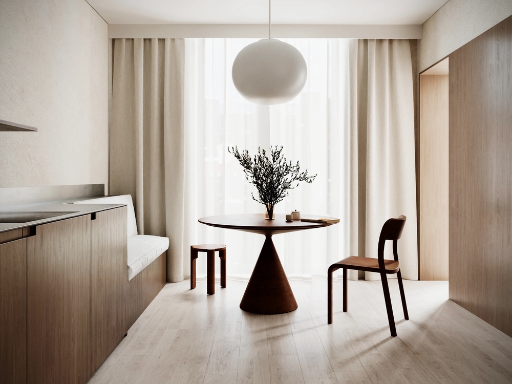 thiết kế căn hộ 1 phòng ngủ