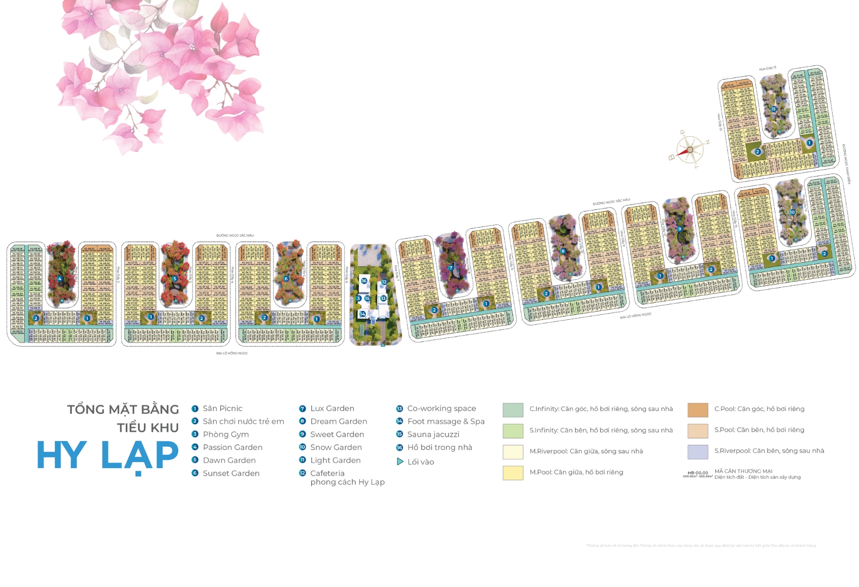 Tổng mặt bằng tiểu khu Hy Lạp Caraworld Cam Ranh