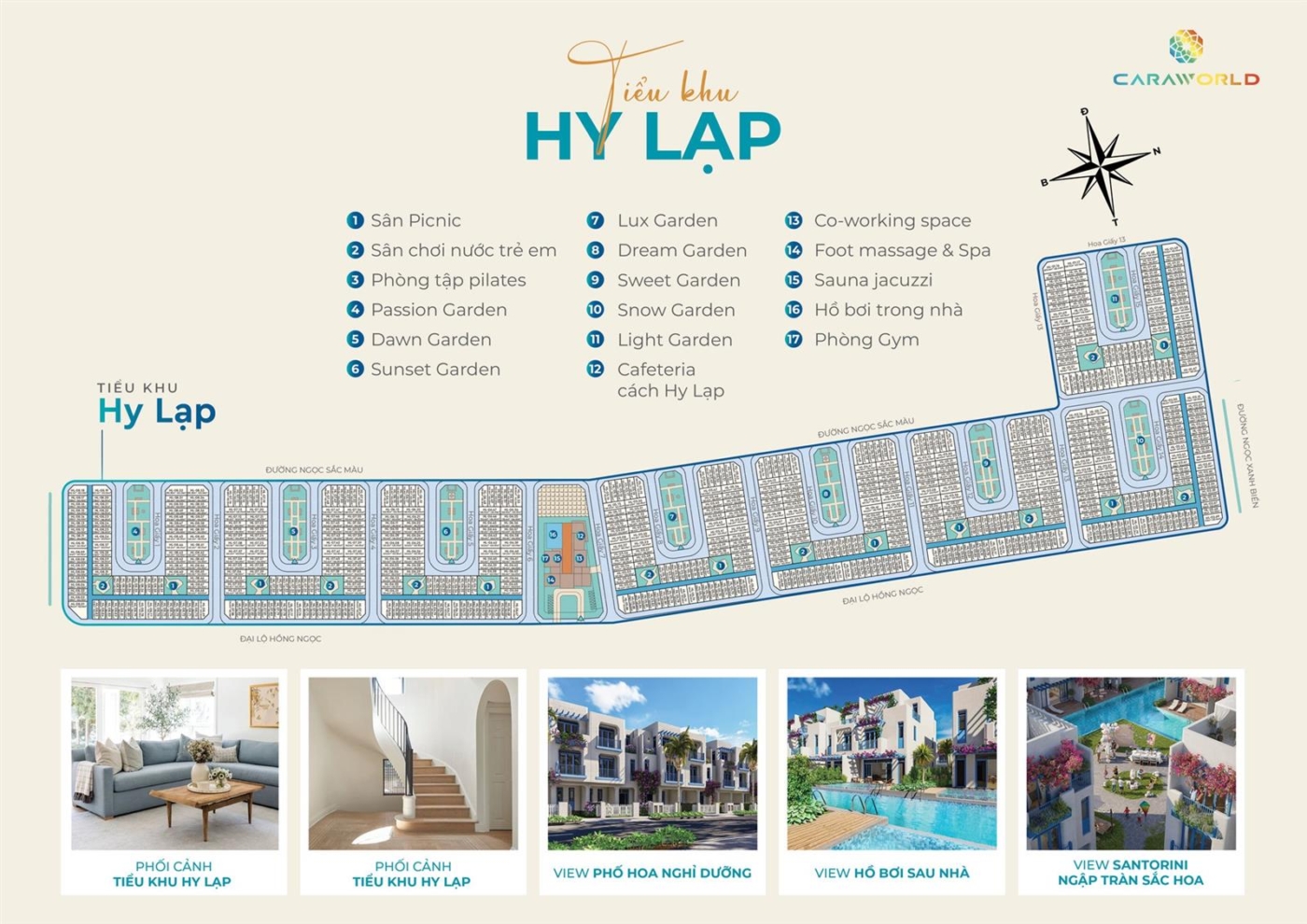 MB TỔNG THỂ Tiểu khu Hy Lạp Sông Town