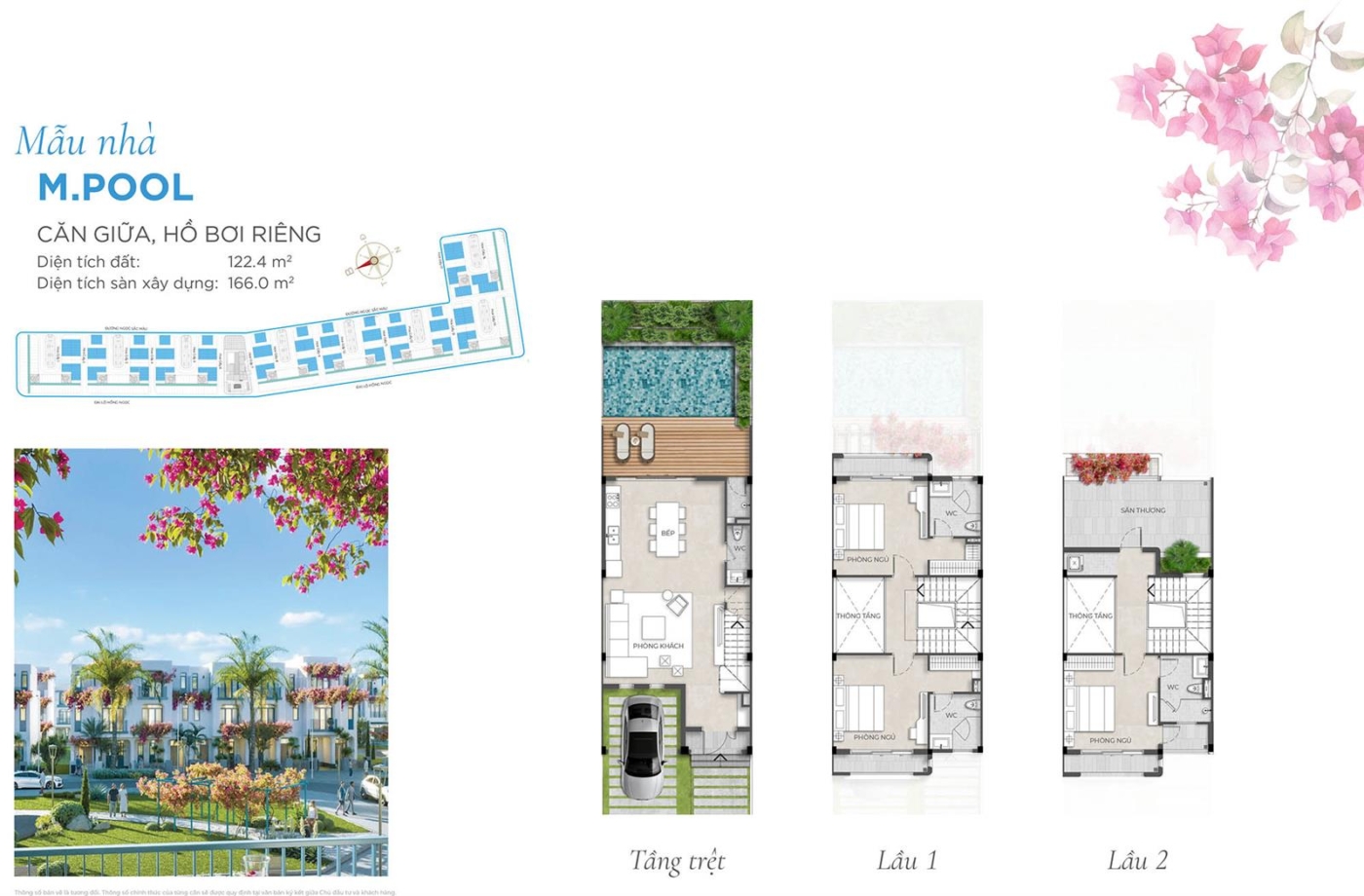 MB CĂN GIỮA HỒ BƠI RIÊNG Tiểu khu Hy Lạp Sông Town