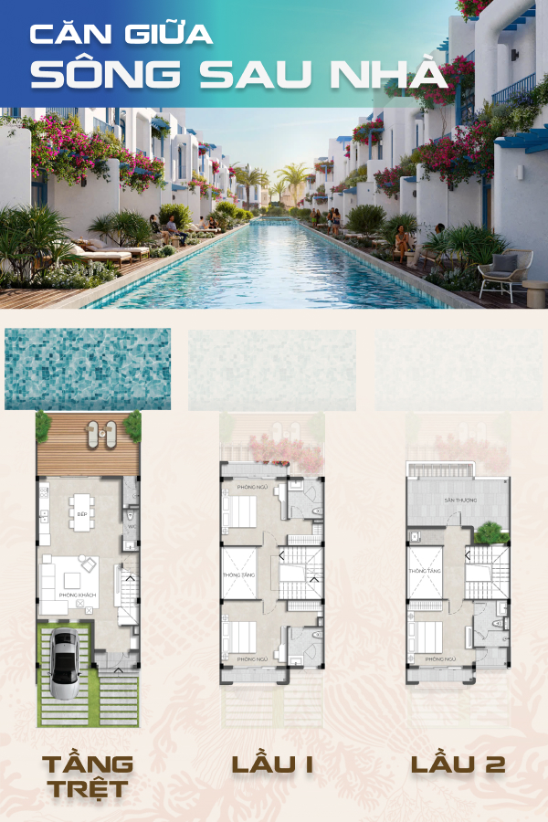 CĂN GIỮA SÔNG SAU NHÀ Tiểu khu Ma Rốc Sông Town