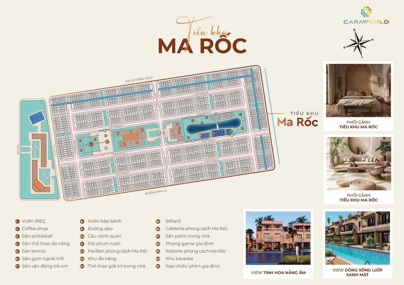MB TỔNG THỂ Tiểu khu Ma Rốc Sông Town