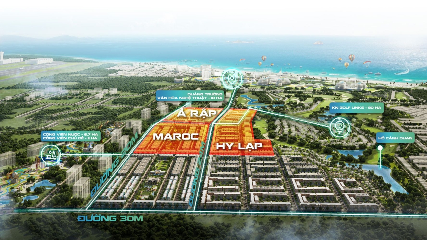 Liên kết vùng dự án Tiểu khu Ma Rốc Sông Town