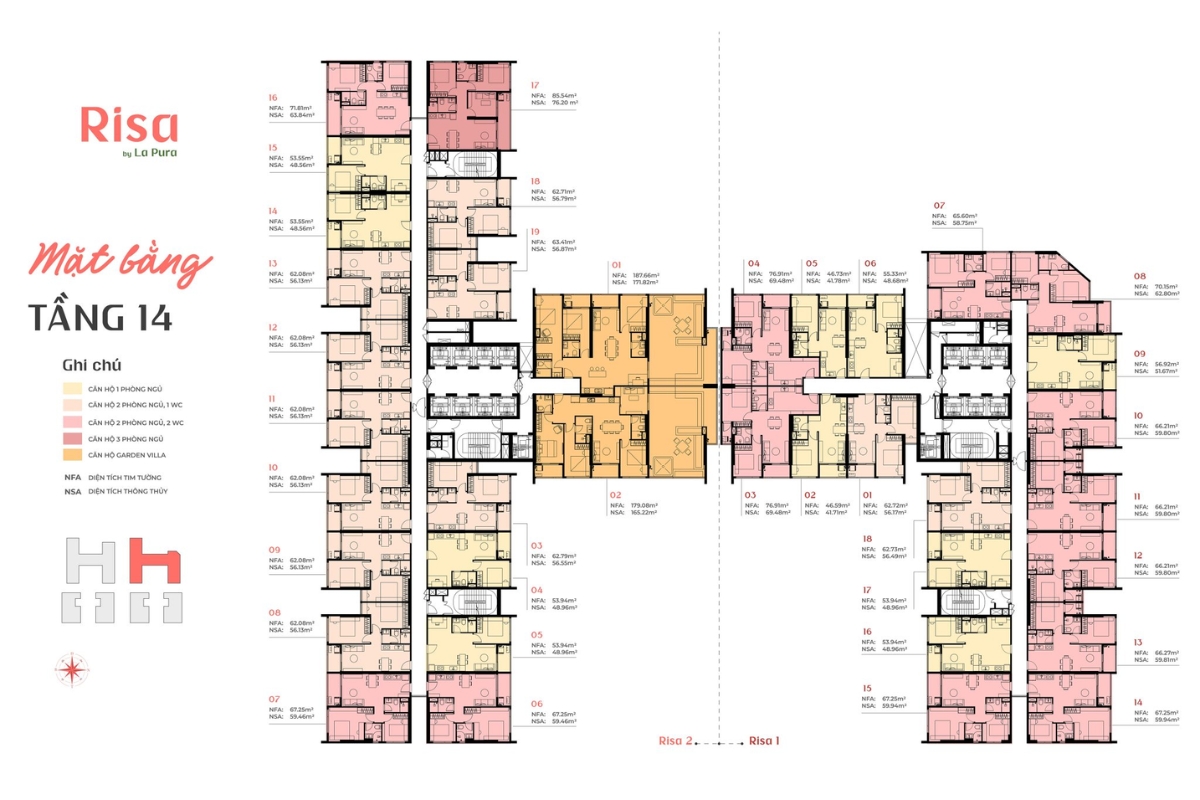 Risa tầng 14 La Pura Bình Dương