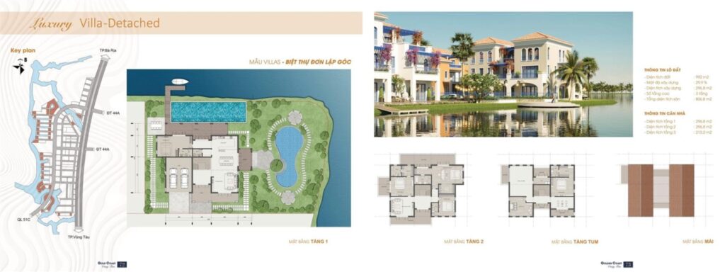 Mặt bằng tổng thể, quy hoạch dự án Gold Coast Vũng Tàu