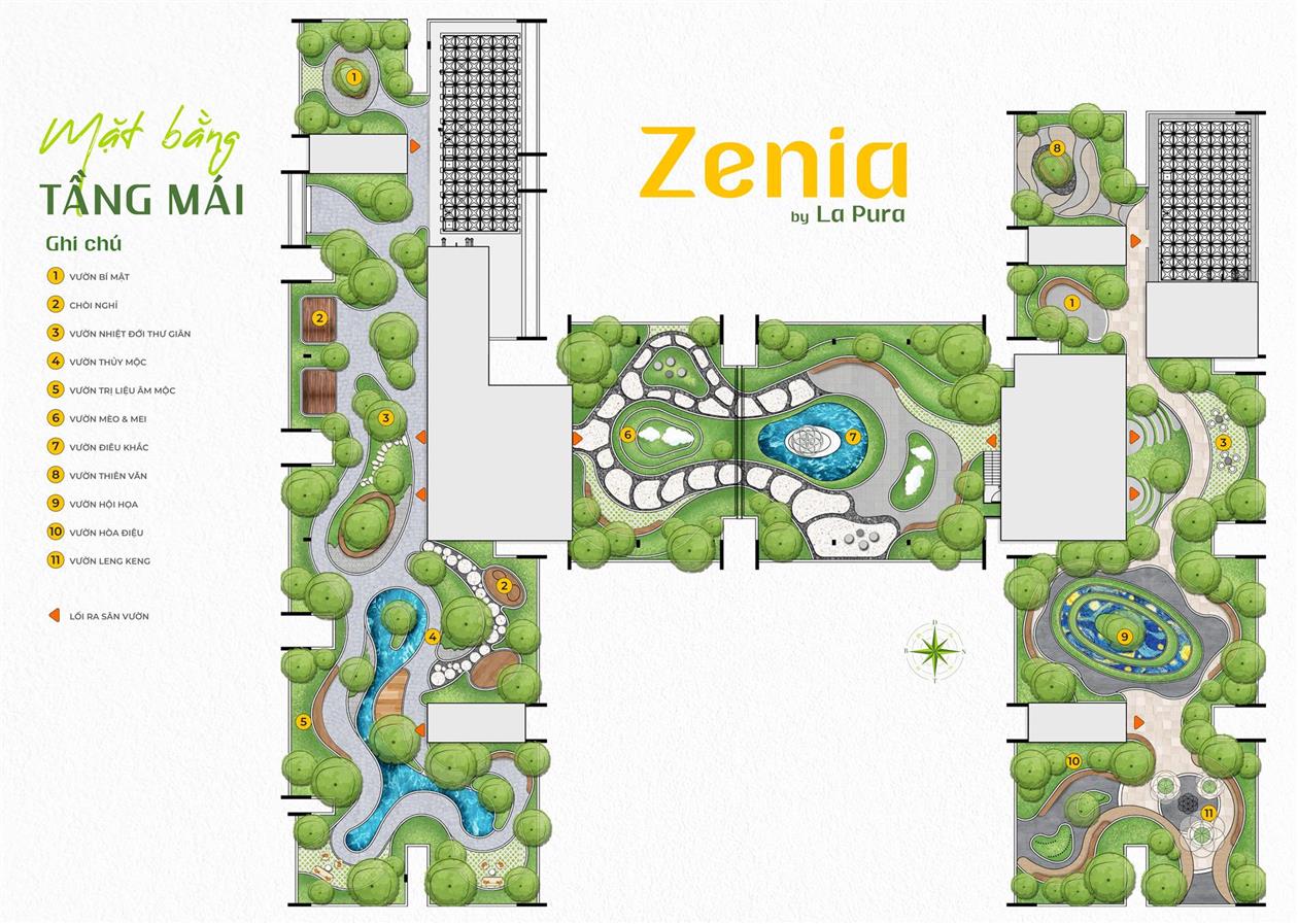 Zenia tầng mái La Pura Bình Dương