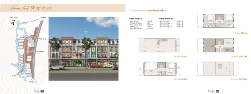 Mặt bằng tổng thể, quy hoạch dự án Gold Coast Vũng Tàu