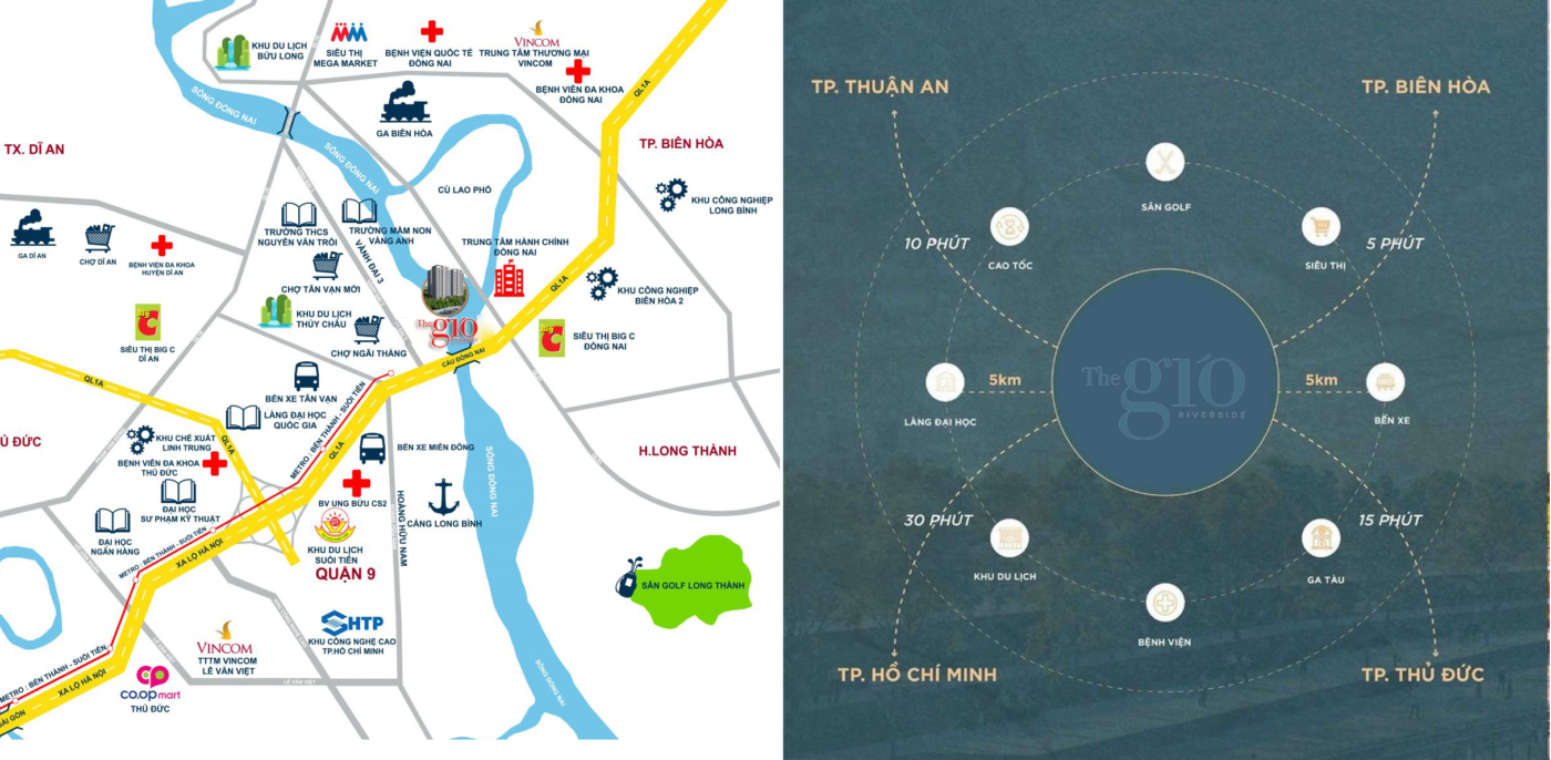 Liên kết vùng dự án The Gió Riverside