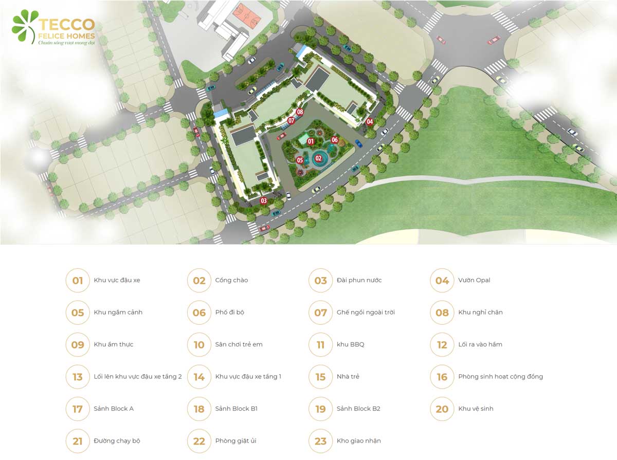 MB TIỆN ÍCH Tecco Felice Homes
