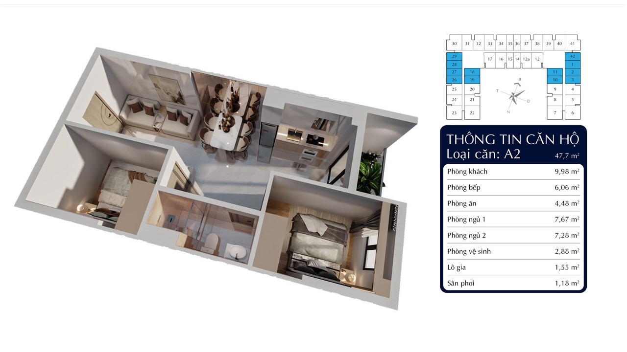 CĂN HỘ A2 Tecco Felice Homes